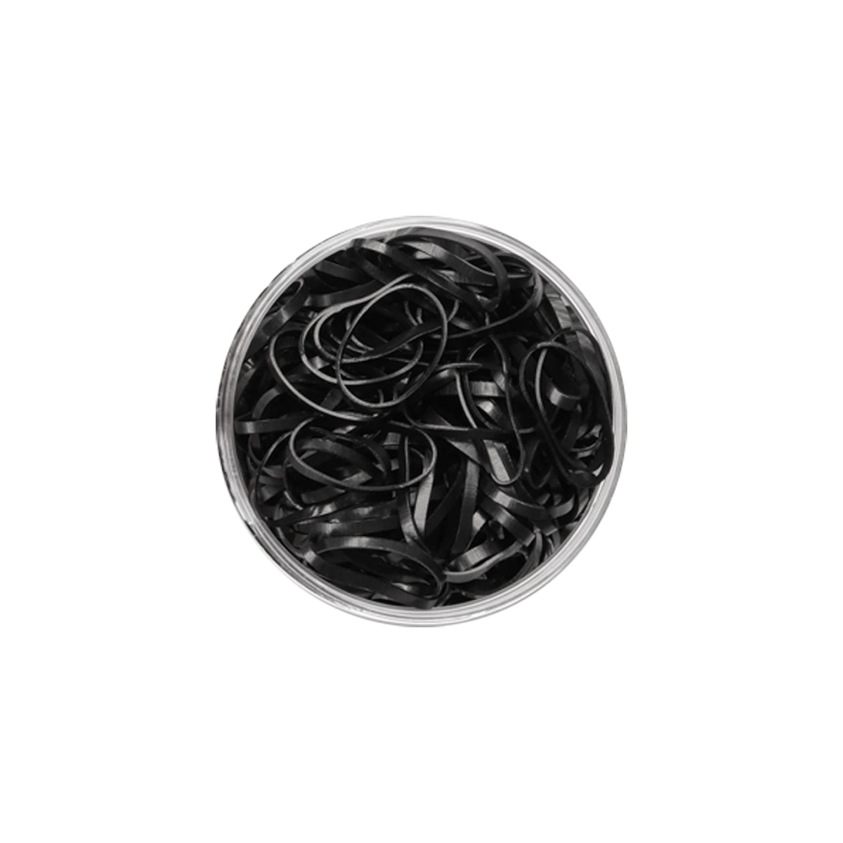 Hårband / mikrosnoddar i silikon 300st svart